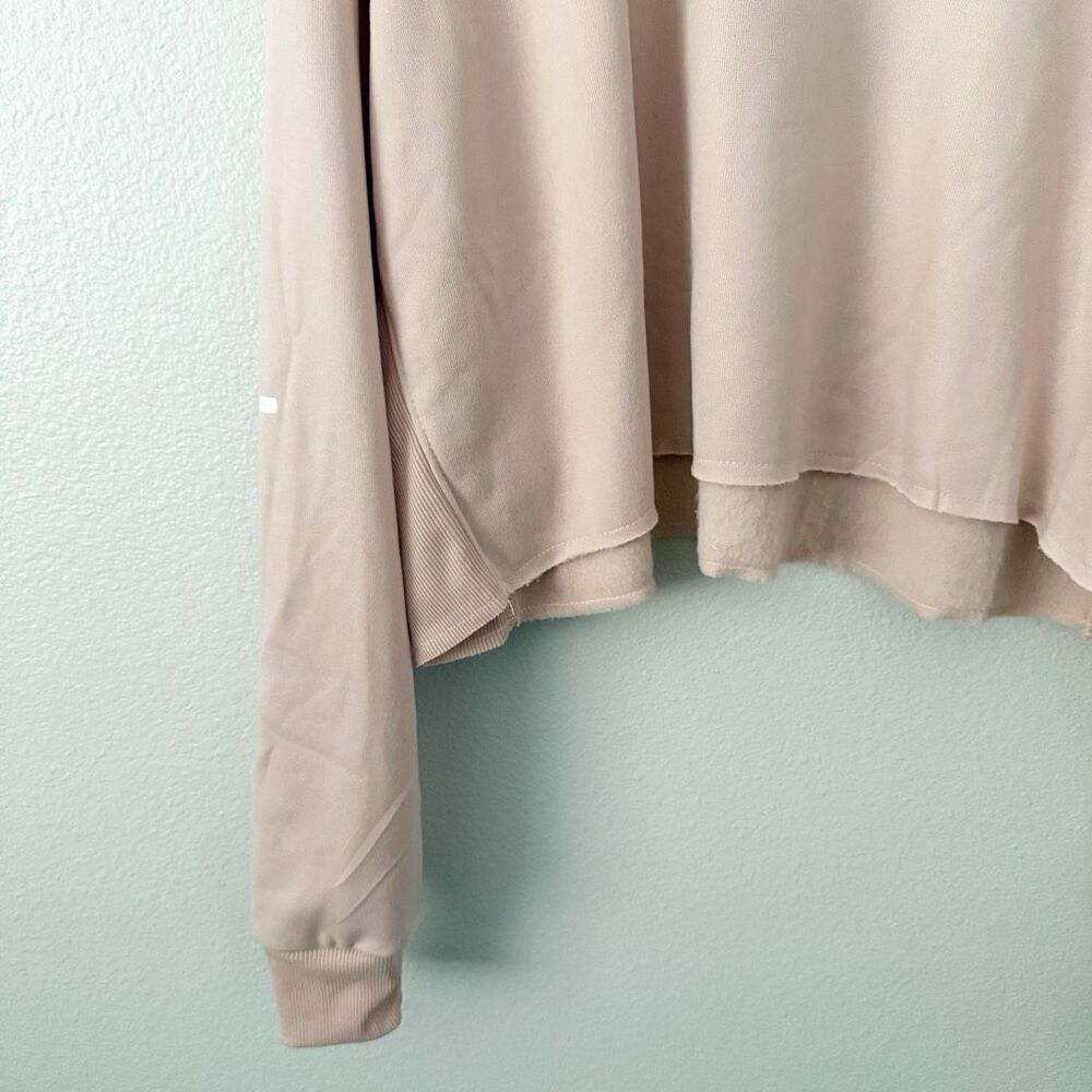CHAMPION | NWT Crewneck Sweatshirt Crop Cropped "C" Logo Spiced Almond Pink | XL - Picture 4 of 11